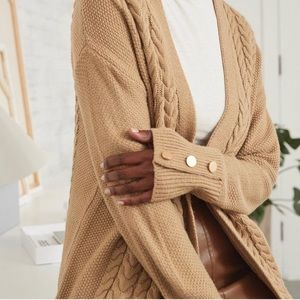 RW&Co long knit cardigan size M